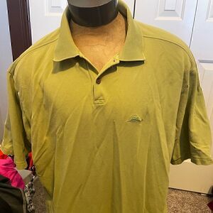 Tommy Bahama Olive Green Mens XXL Short Sleeve Polo